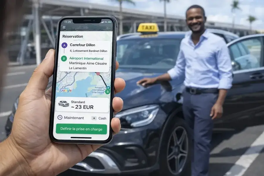 Application AntillesTaxi — réservation taxi Martinique